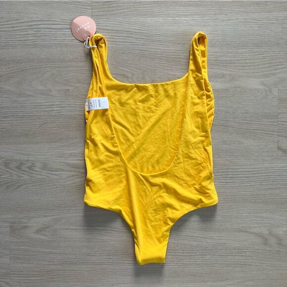 NWT Manebi Cut-out One Piece Yellow Swimsuit Bathing Suit Size M - Picture 5 of 8
